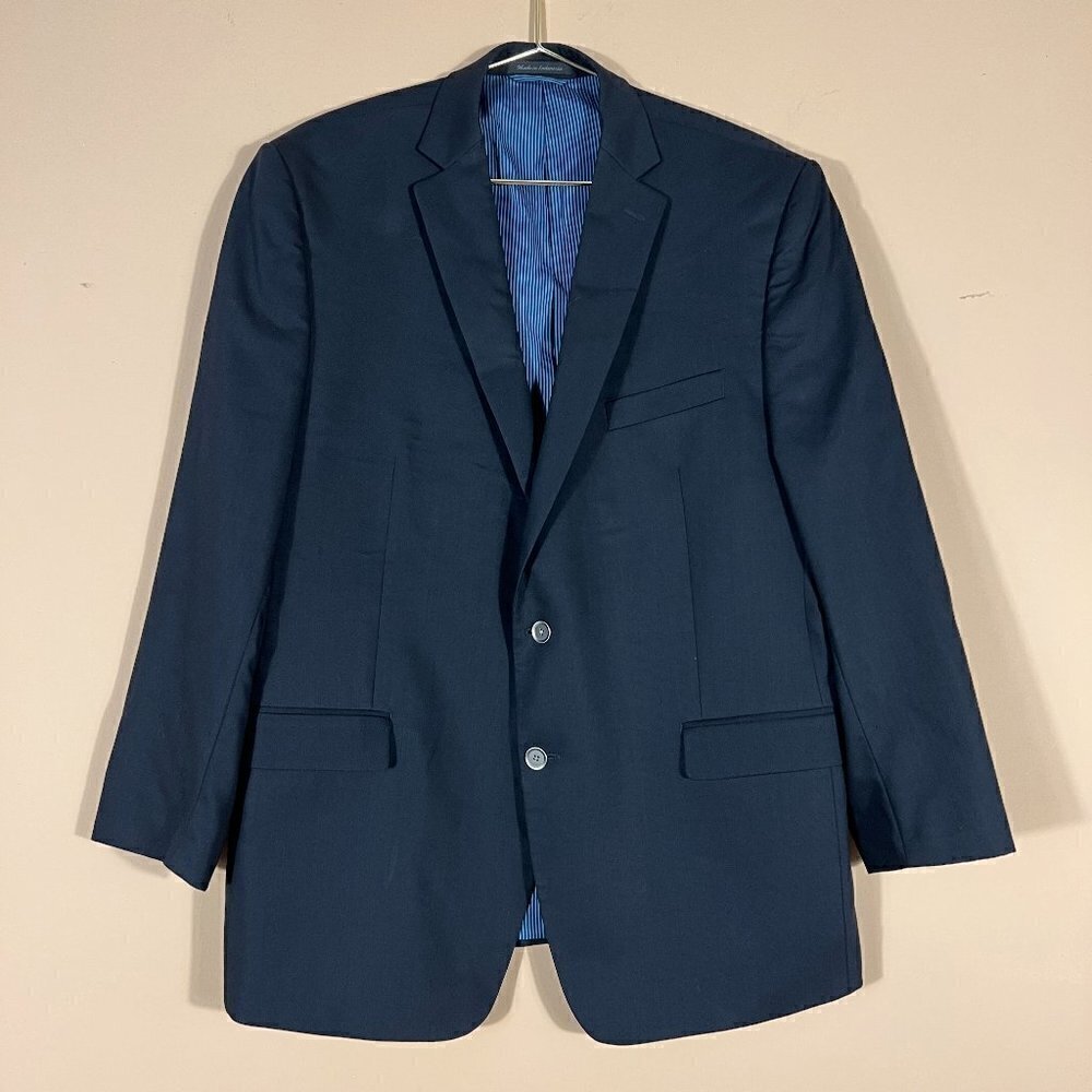 Calvin Klein Mens 100% Wool Black Jacket